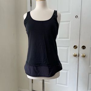 Lululemon Black Tank Top with thin lines